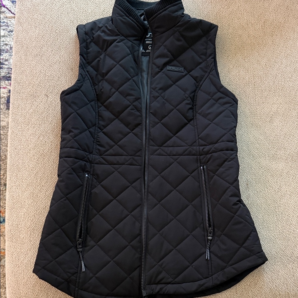 Quilted Nautical Black Women's Vest - Performance Insulated Vest